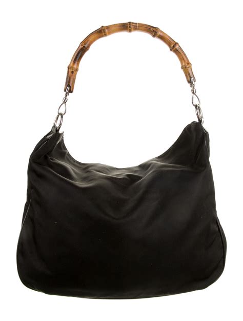 gucci vintage leather hobo bag|Gucci bamboo hobo bag.